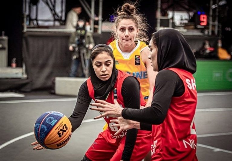 صعود تیم ملی بسکتبال دختران ایران به مرحله نیمه نهایی مقدماتی جام جهانی بسکتبال سه نفره