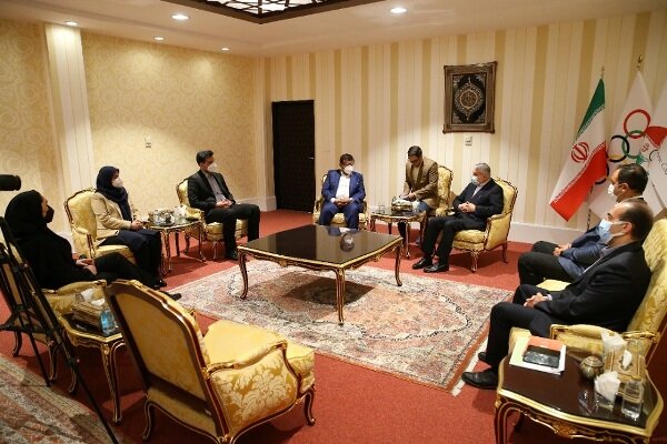 بدرالذیاب با وزیر ورزش و رئیس کمیته ملی المپیک ایران دیدار کرد