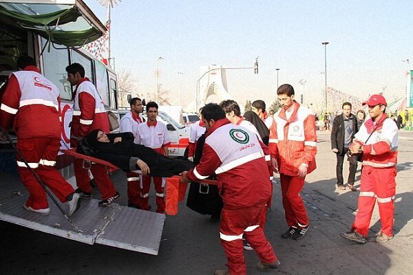 واژگونی اتوبوس حامل زائران اربعین در استان ایلام