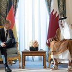رایزنی امیر قطر و صدراعظم آلمان