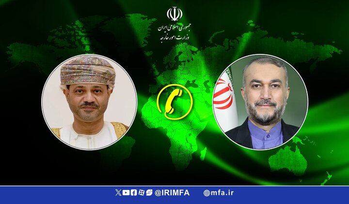تاکید وزرای خارجه ایران و عمان بر ضرورت جلوگیری از جنایات اسراییل تاکید وزرای خارجه ایران و عمان بر ضرورت جلوگیری از جنایات اسراییل