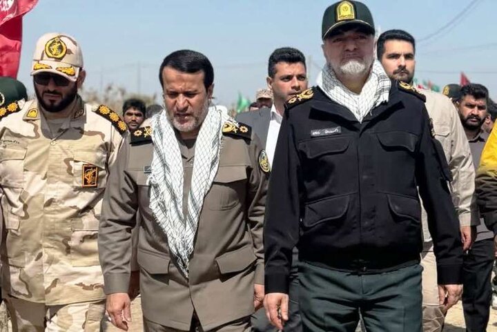 حضور سردار رادان در یادمان شهدای والفجر ۸ حضور سردار رادان در یادمان شهدای والفجر ۸