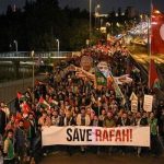 تظاهرات گسترده در استانبول ترکیه در حمایت از غزه