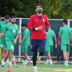 تیم ملی ایران در زمین مسابقه با ازبکستان تمرین می کند تیم ملی ایران در زمین مسابقه با ازبکستان تمرین می کند
