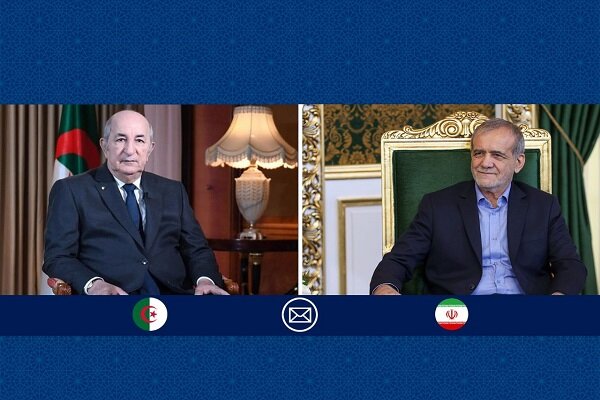 «پزشکیان» به رئیس جمهور الجزایر تبریک گفت «پزشکیان» به رئیس جمهور الجزایر تبریک گفت