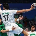 برتری پرگل تیم هندبال مردان ایران برابر استرالیا برتری پرگل تیم هندبال مردان ایران برابر استرالیا