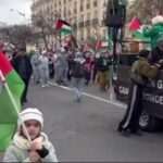 تظاهرات گسترده ضدناتو و حمایت از فلسطین در پاریس+ فیلم