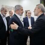 دیدار لاریجانی با رهبران حماس در قطر