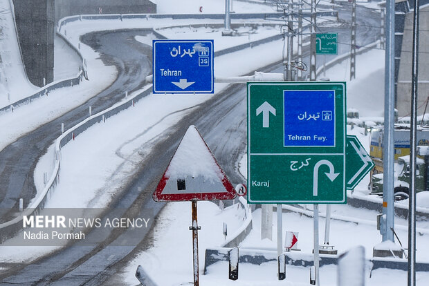 هشدار بارش برف سنگین و کولاک در ۵ استان؛ خطر لغزندگی و انسداد جاده‌ها